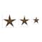 Brown Star Metal Farmhouse Outdoor Wall Décor Set, 3ct.